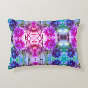 Coussins Décoratifs Paire Rouge Et Blanc Fleur Art Abstrait