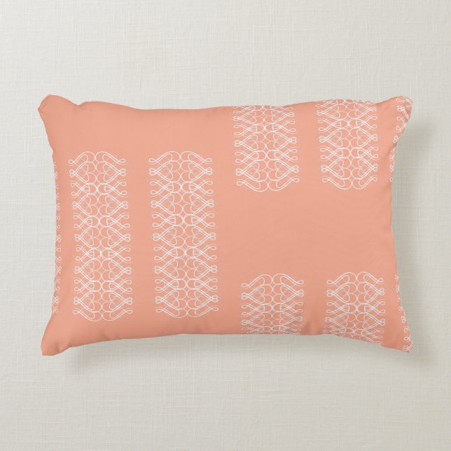 Coussins Décoratifs Pale Orange Accent Pillow (Devant)