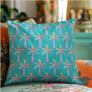 Coussins Décoratifs Palm Springs bleu turquoise Palm Tree