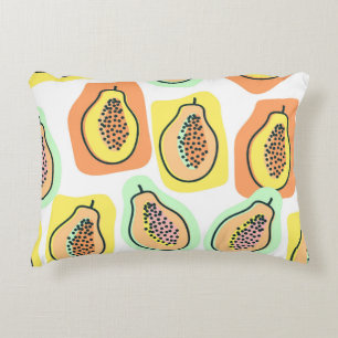 Coussins Décoratifs Papaya à main : Motif Vintage créatif