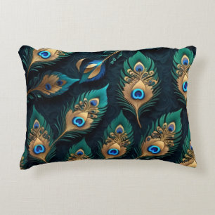 Coussins Décoratifs Papercut Peacock Feathers Motif