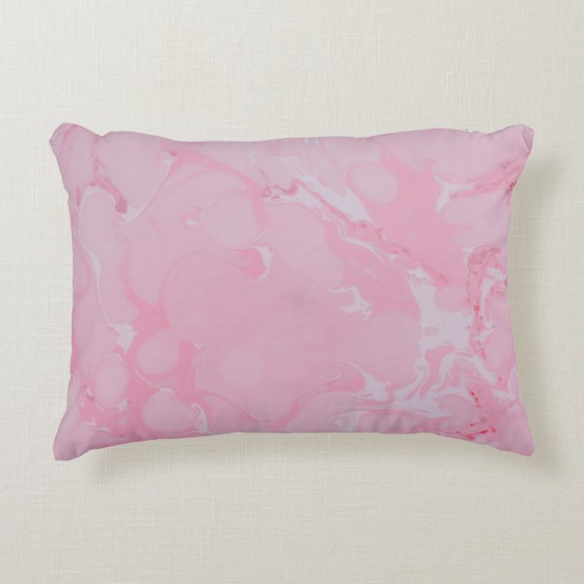 Coussins Décoratifs Papier peint abstrait rose (Devant)