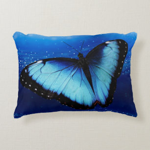 Coussins Décoratifs Papillon bleu enchanteur