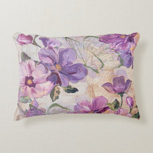 Coussins Décoratifs Papillon de nuit de Shabby pourpre