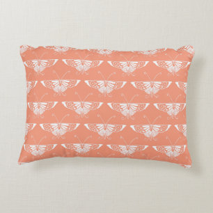 Coussins Décoratifs Papillon Deco stylisé - corail orange