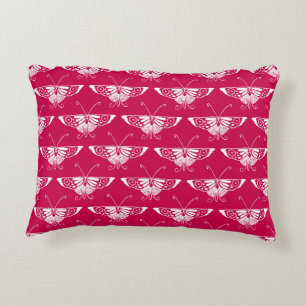 Coussins Décoratifs Papillon Deco stylisé - rose fuchsia