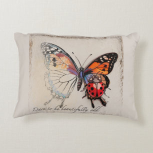 Coussins Décoratifs Papillon et coccinelle