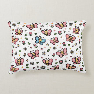 Coussins Décoratifs Papillon Mignon Motif Floral Sans Couture Kawaii