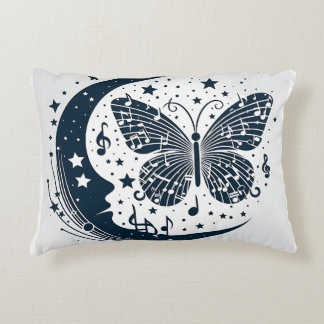 Coussins Décoratifs Papillon musical avec lune - Unique