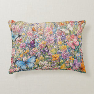 Coussins Décoratifs Papillons du Paradis – Une Fleur Sauvage Colorée