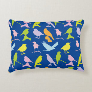 Coussins Décoratifs Pastel Coloured Variété d'oiseaux Motif