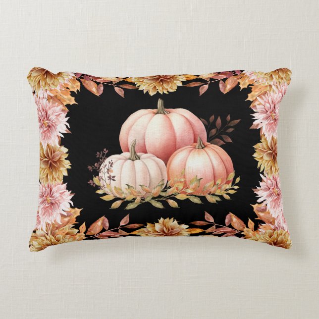 Coussins Décoratifs Patch Citrouille de récolte d'automne (Devant)