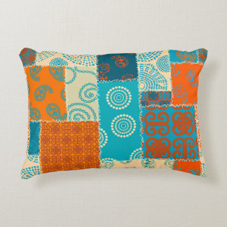 Coussins Décoratifs patchwork indien, arrière - plan vintage sans soud
