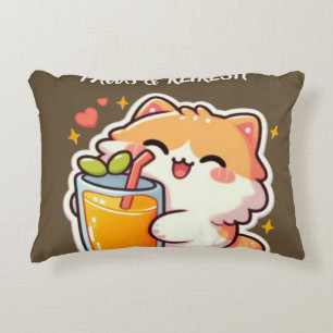 Coussins Décoratifs Pattes personnalisées et design de chat mignon Ref