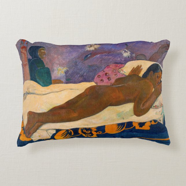 Coussins Décoratifs Paul Gauguin - L'Esprit des morts à regarder (Devant)