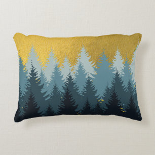 Coussins Décoratifs Paysage d'or des arbres forestiers