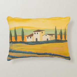 Coussins Décoratifs Paysage toscan, peintre privé, peinture acrylique