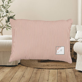 Coussins Décoratifs Peach Stripe Terracotta Butterfly Script Monogramm