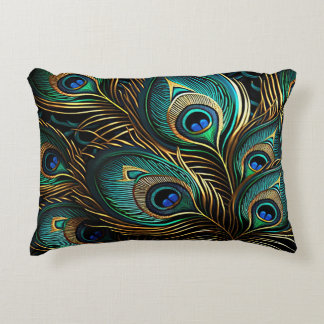Coussins Décoratifs Peacock Feathers - Art Déco