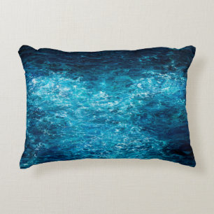 Coussins Décoratifs peinture à l'huile montrant les vagues de l'océan