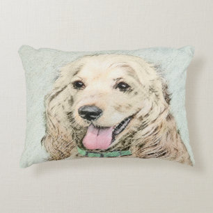 Coussins Décoratifs Peinture de Cocker Spaniel Buff - Art de chien ori