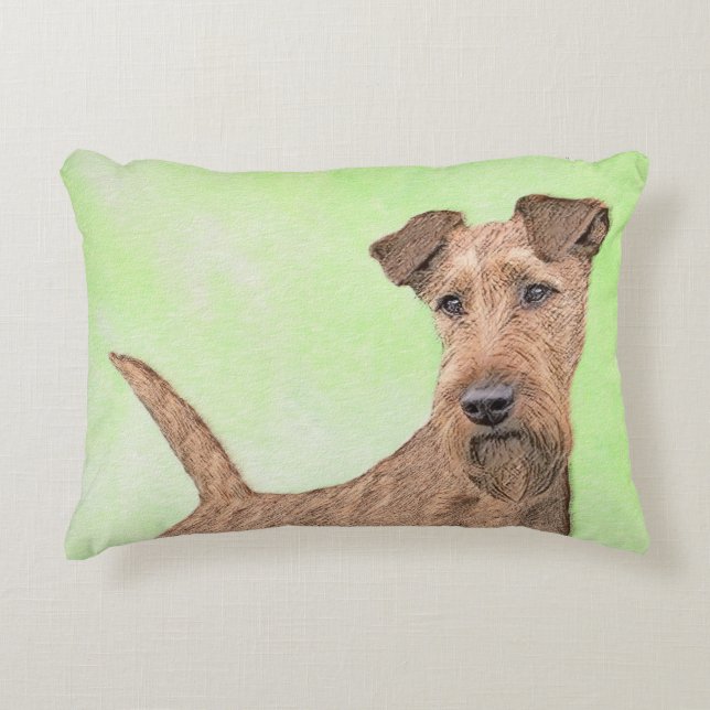 Coussins Décoratifs Peinture Irlandaise Terrier - Cute Original Chien  (Devant)