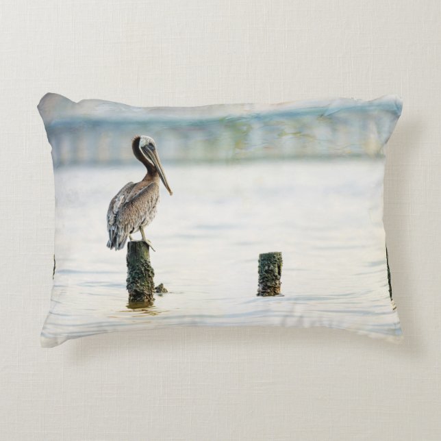 Coussins Décoratifs Pélican sur le pôle (Devant)