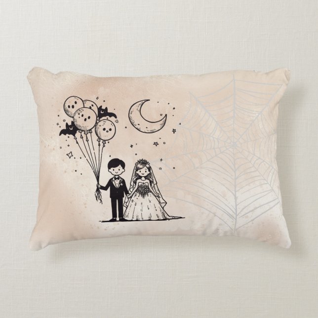 Coussins Décoratifs Petit couple éffrayant (Devant)