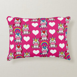 Coussins Décoratifs Petites filles Unicorn Pony