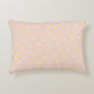 Coussins Décoratifs Petites Marguerites - abricot doux