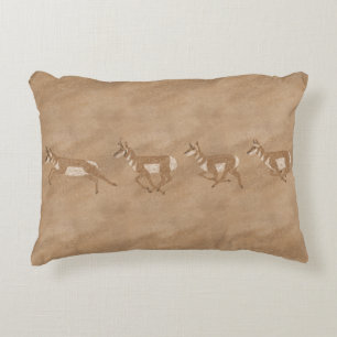 Coussins Décoratifs Pétroglyphe de Pronghorn de sud-ouest