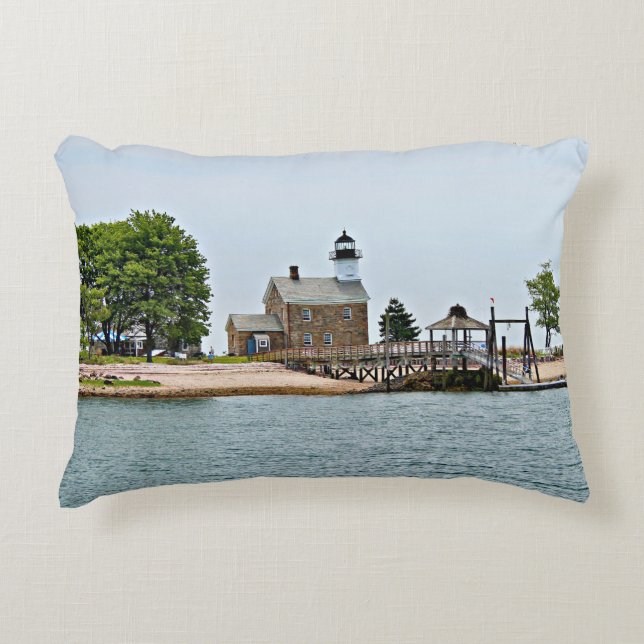 Coussins Décoratifs Phare de Sheffield Island, Connecticut (Devant)