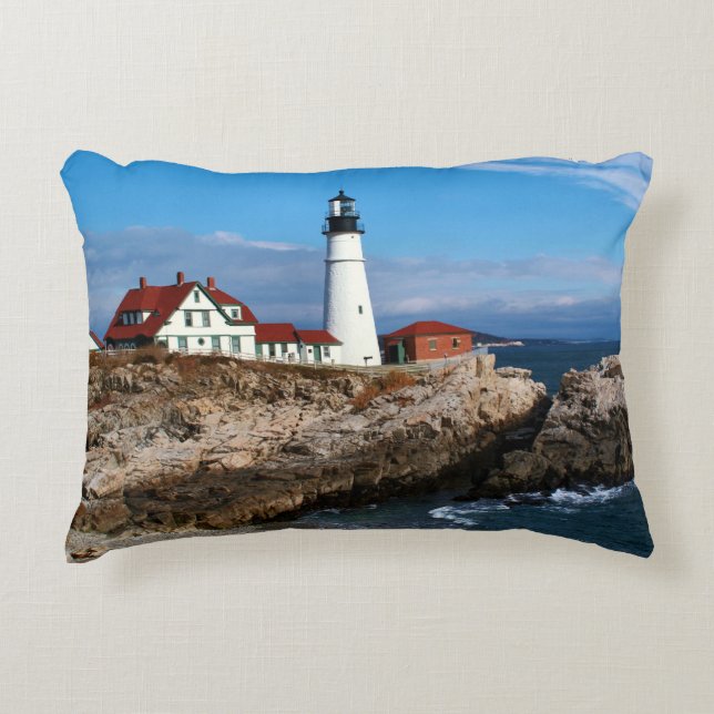 Coussins Décoratifs Phare principal de Portland, Maine (Devant)