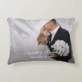 Coussins Décoratifs Photo de mariage personnalisée moderne