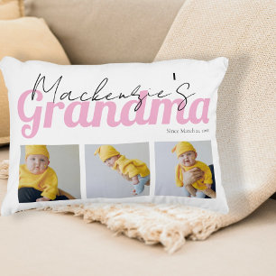 Coussins Décoratifs Photo et texte Grandma personnalisée