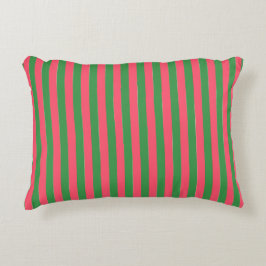 Coussins Décoratifs Pink Green Stripes,Lovely,Modern, Simple, Trendy