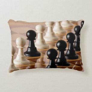 Coussins Décoratifs Pions sur le tableau d'échecs