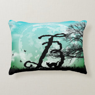Coussins Décoratifs Pleine lune et chat B - Numéro initial de la valis