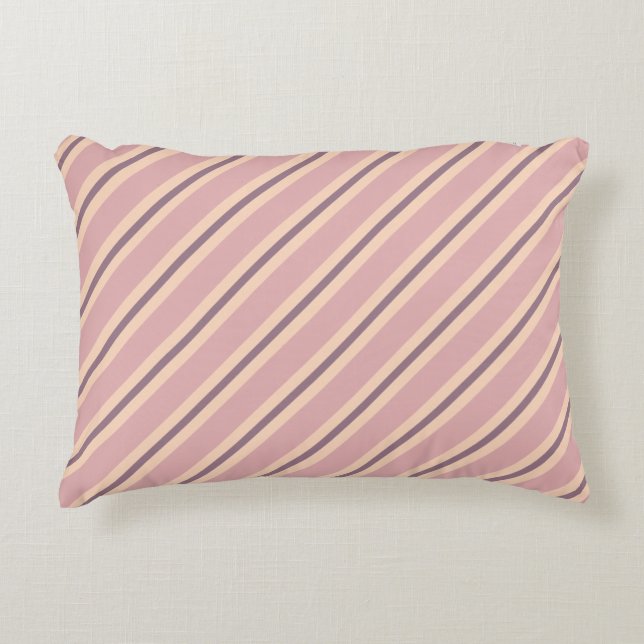 Coussins Décoratifs Plum, Rose Dusté Et Grilles De Pêche (Devant)