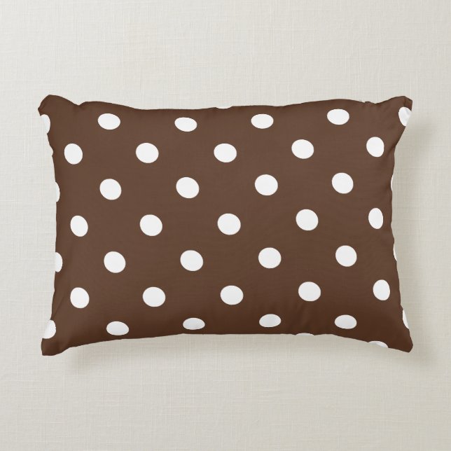 Coussins Décoratifs Point Polka Brown (Devant)