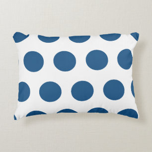 Coussins Décoratifs Pois blancs géométriques bleus Azure