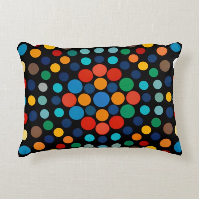Coussins Décoratifs Pois coloré (Devant)