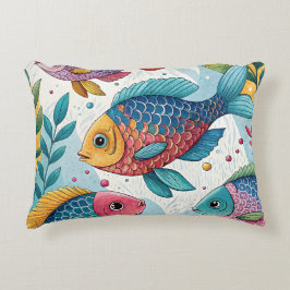 Coussins Décoratifs Poisson arc-en-ciel sous-marin
