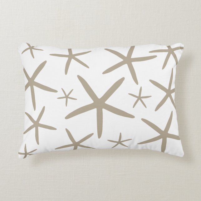 Coussins Décoratifs Poisson maigre | Sable Tan (Devant)