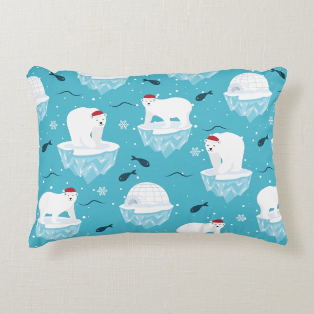 Coussins Décoratifs Polar Bear Party (Devant)