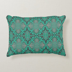 Coussins Décoratifs Pomegranat tranché, menthe & gris, motif bohème