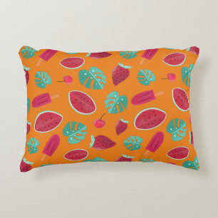 Coussins Décoratifs Popsicle, cerise, fraise et pastèque
