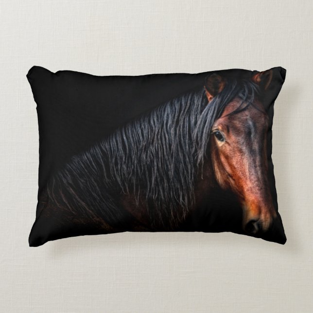 Coussins Décoratifs Portrait de cheval VII (Devant)
