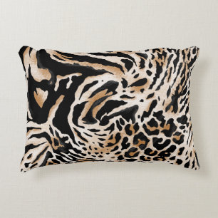 Coussins Décoratifs Poster de animal : Leopard Zebra Tiger