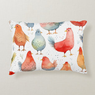 Coussins Décoratifs Poulets d'élevage